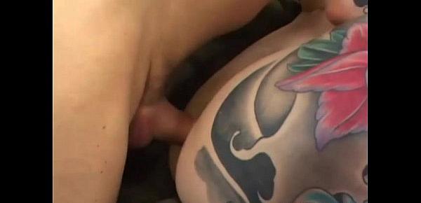  Michelle Aston Tattooed Babe Reamed
